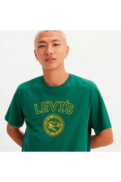 Levis Levi's Relaxed Fit - Tricou cu mânecă scurtă, verde neutru, galben 16143-1492