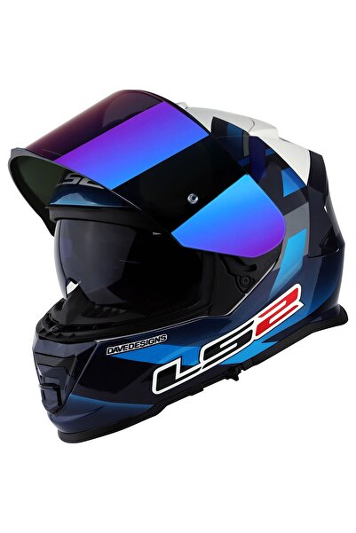 LS2 Storm Mcphee Mavi-beyaz Kask