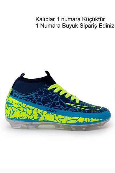 Freemax Freemax.1071CCKKRMP - Children's Football Shoes with Warranty and Socks, Turquoise Navy