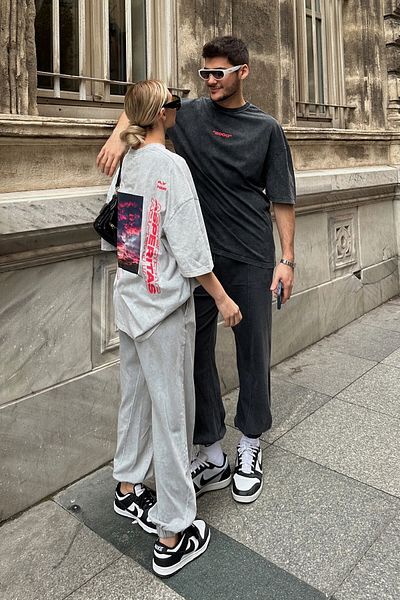 VAGGON Μπλουζάκι Unisex Oversize - Stone Washed, Digital Printed Prm0707
