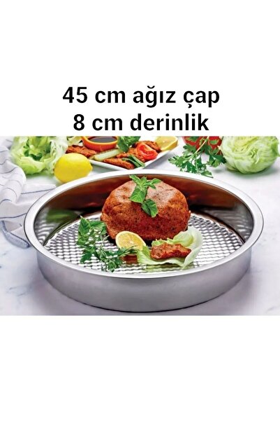 Yıldız çelik derin çiğ köfte leğeni & tepsisi 45 cm