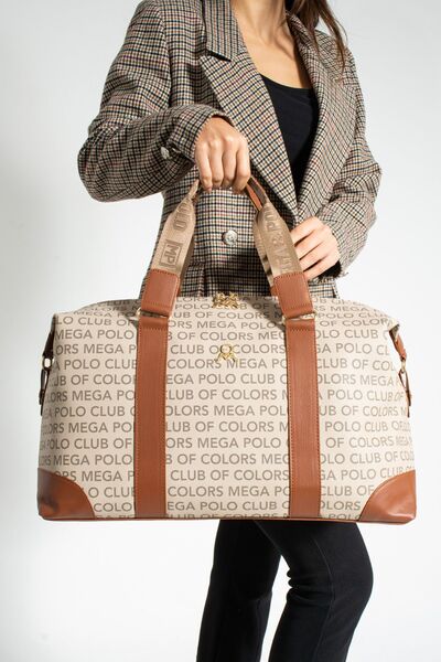 MEGA ÇANTA MEGA POLO Unısex Hostes Valiz Seyahat Tatil Spor Hastane El Ve Omuz Çantası Spor Çanta