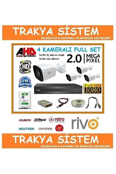 RİVO Rivo TAK ÇALIŞTIR 4 Kameralı Güvenlik Seti