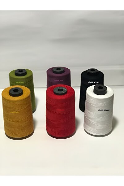Lider Sewing Thread Set of 6 Sewing Thread 120 No 5000m, Polyester
