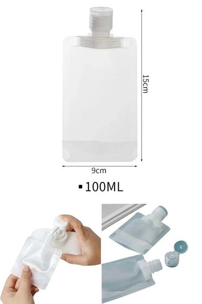 safestore 100ml Cream Shampoo Container - 3 Pieces Reusable Set