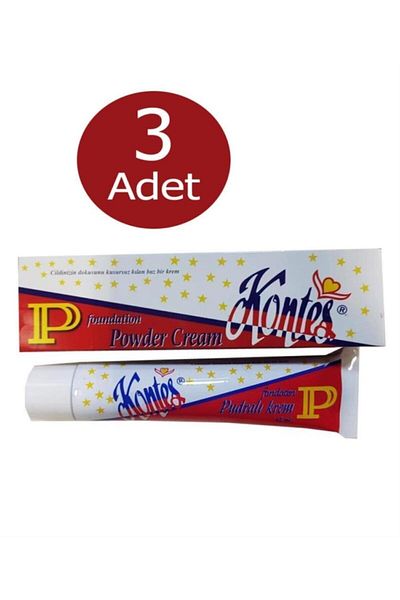 Kontes كريم أساس سعة 45 مل - مع 3 بودرة تبييض
