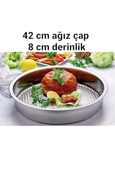 Yıldız çelik derin çiğ köfte leğeni & tepsisi 42 cm