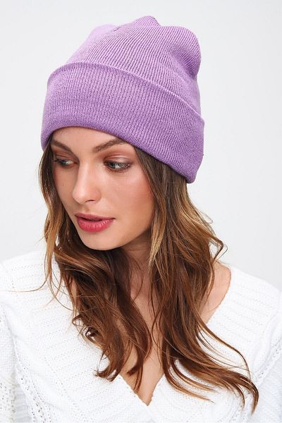 Trend Alaçatı Stili Women's Lilac Basic Beanie Smd-nw2035