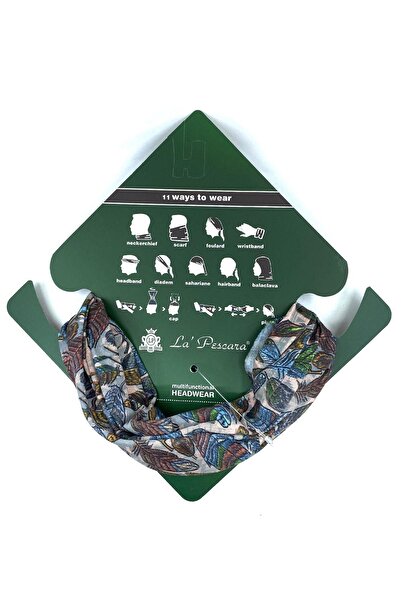 La Pescara Feather Multicolored Bandana Bnd78