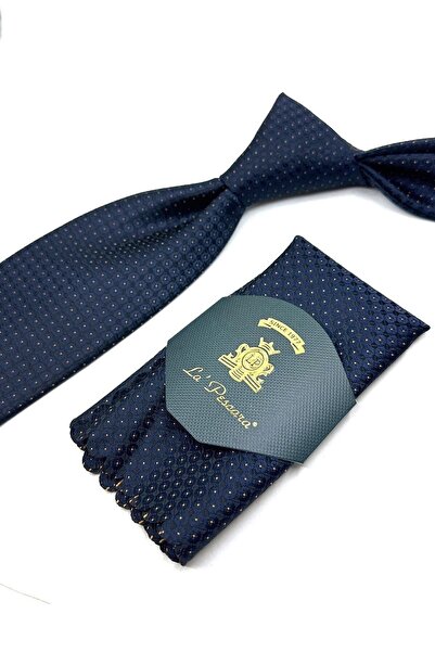 La Pescara Класичний краватка з синьо-чорним візерунком Kk11545