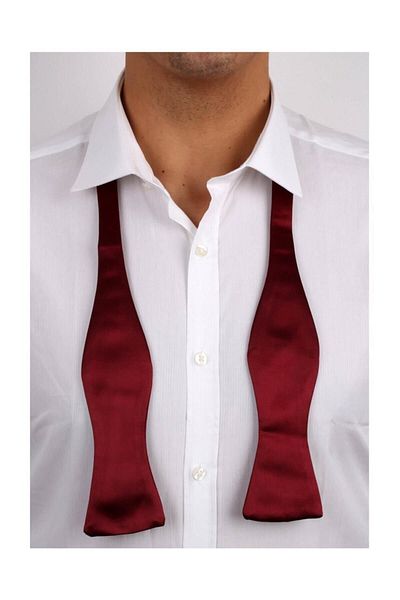 La Pescara Claret Red Light Bow Tie Ap03