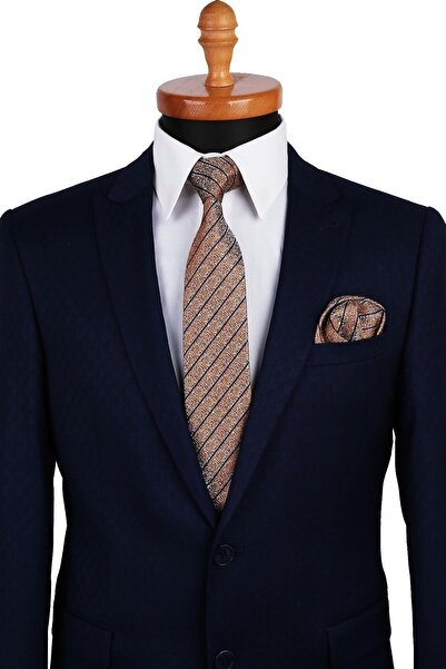 Kravatkolik Κλασική γραβάτα με μοτίβο κίτρινης γραμμής Kk9820