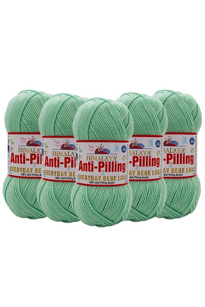 Himalaya Himalaya Everyday Bebe Lux 5 Pieces Anti Pilling Hand Knitting - 70421 Mint