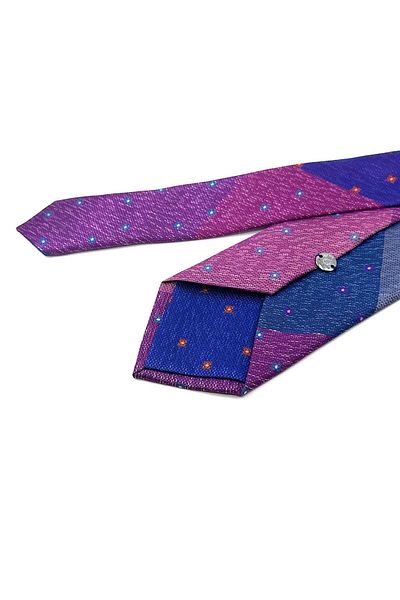 Kravatkolik Sand Pattern Multicolor Patchwork Classic Tie KK12167