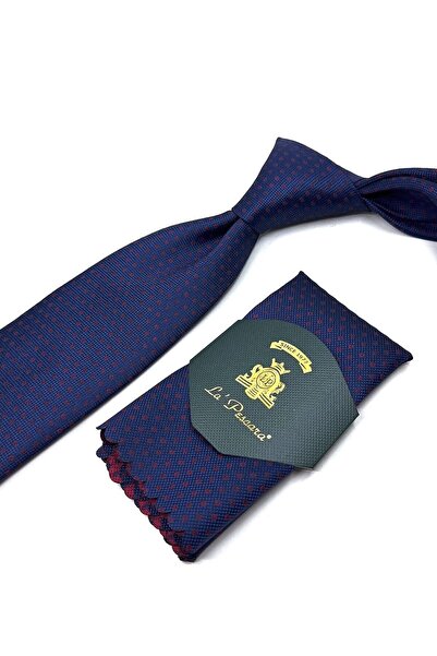 La Pescara Синій класичний краватка з дрібним візерунком Kk11647