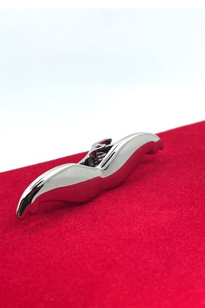 La Pescara Ασημένιο κλιπ γραβάτας μουστάκι KIY20