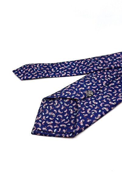 La Pescara Синій шарф з візерунком Класичний краватка KK11772