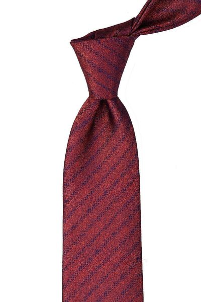 Kravatkolik Classic Necktie with Line Pattern Handkerchief
