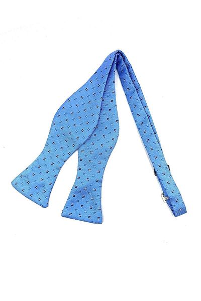 Kravatkolik Light Blue Small Pattern Light Bow Tie AP125