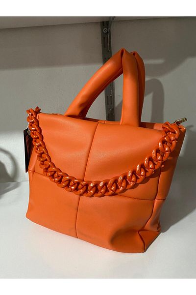 İkizler Patterned Checkered Shoulder Bag