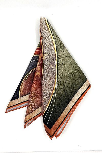 Kravatkolik Multicolored Motif Pattern Men's Pocket Handkerchief SPS579-80