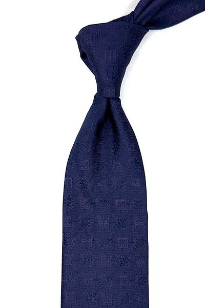 Kravatkolik Plum Patterned Classic Tie with Handkerchief - KK12551