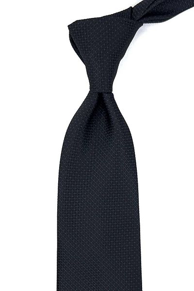 Kravatkolik Classic Necktie with Black Dot Pattern Handkerchief KK12339