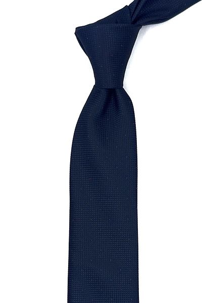 Kravatkolik Navy Blue Dot Pattern Thin Tie SK7944