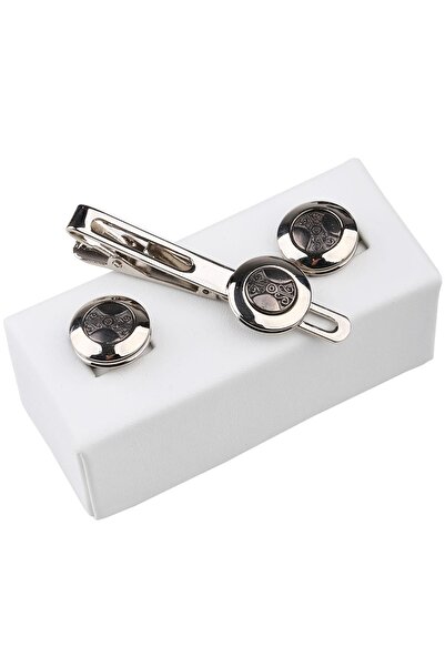 La Pescara Erkek Kol Düğmesi ve Kravat İğnesi Set KD794 KRVT8690002221876