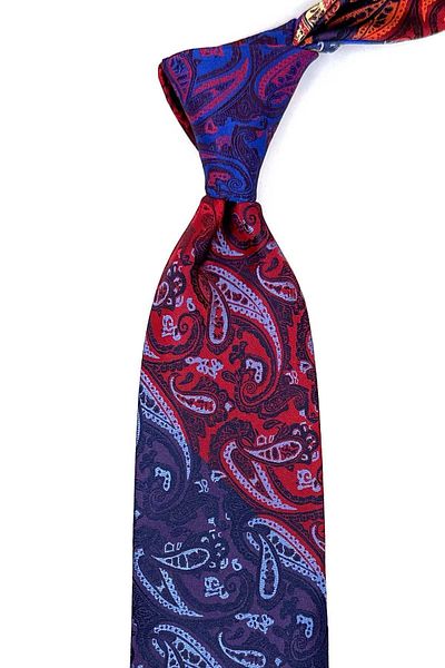 Kravatkolik Shawl Pattern Multicolor Patchwork Classic Tie KK12211