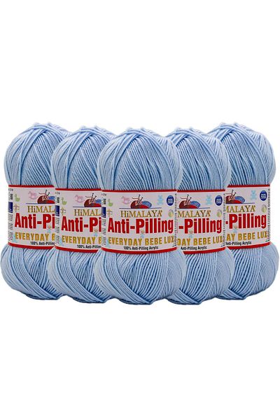 Himalaya 5 Pieces Himalayan Everyday Baby Lux - Anti Pilling Blue Hand Knitting 70454