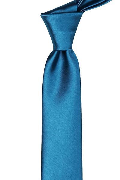 Kravatkolik Petrol Green Plain Slim Tie Sk4502
