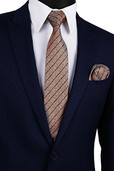 Kravatkolik Κλασική γραβάτα με μοτίβο κίτρινης γραμμής Kk9820