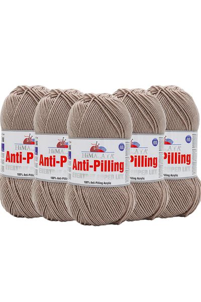 Himalaya Himalaya Everyday Super Lux 5 Pieces Anti Pilling Beige Hand Knitting Yarn - 73424