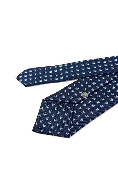 La Pescara Синій класичний краватка з дрібним візерунком KK11851