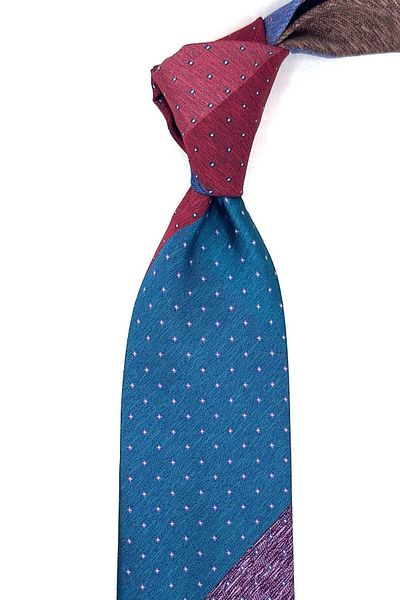 Kravatkolik Dot Pattern Multicolor Patchwork Classic Tie KK12187