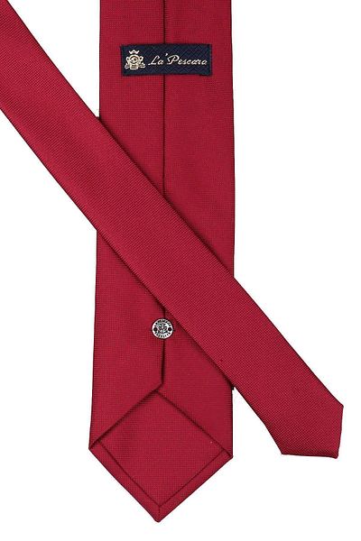 La Pescara Classic Tie with Red Dot Pattern Handkerchief Kk4159