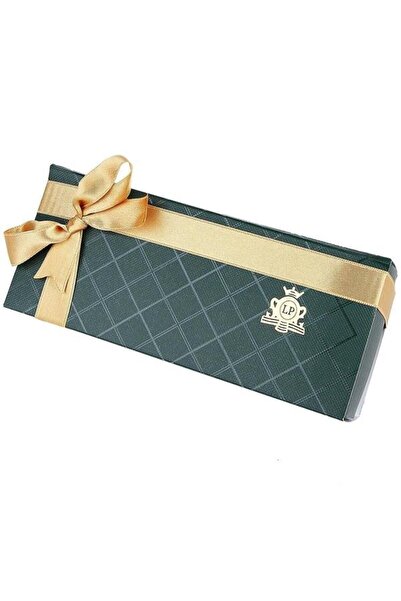 La Pescara Черна кърпичка за вратовръзка Черно-сив комплект маншети OS522