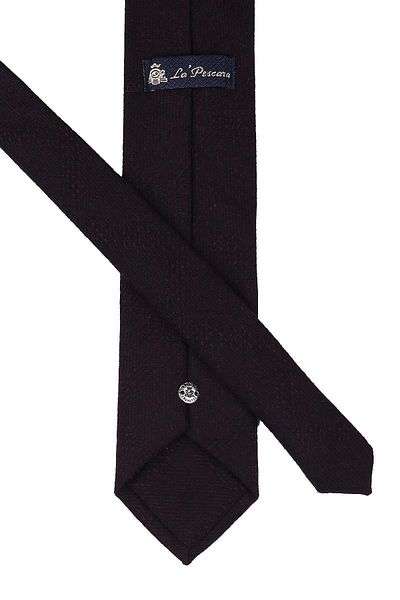 Kravatkolik Navy Blue Wool Classic Tie with Handkerchief Kk5080