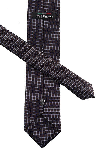 Kravatkolik Men's Brown Small Pattern Classic Tie