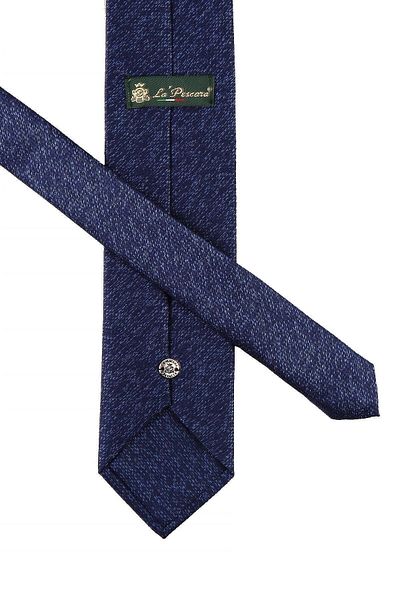 Kravatkolik Classic Tie with Blue Dot Pattern Handkerchief Kk10724