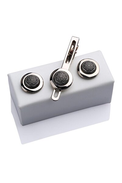 La Pescara Cufflinks and Tie Clips Set KD339