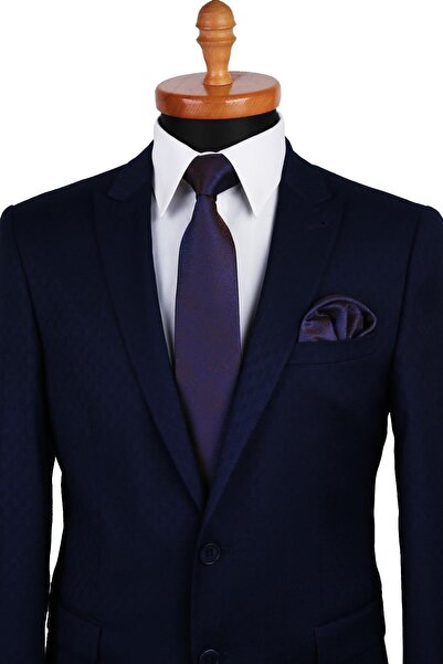 Kravatkolik Мъжка кафява кърпа с пясъчен мотив Класическа вратовръзка Kk9800