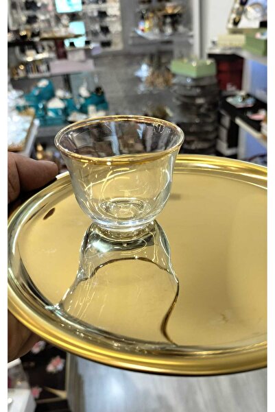 Paşabahçe Mırra 24 Ayar Gold Yaldız 6 Kişilik 6li