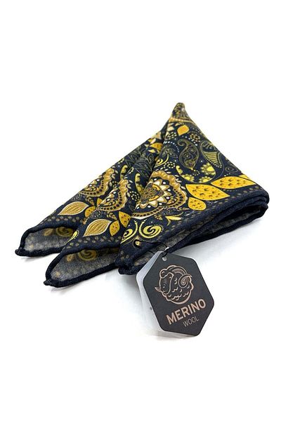 Kravatkolik Hand Stitched Italian Wool Pocket Handkerchief WL06