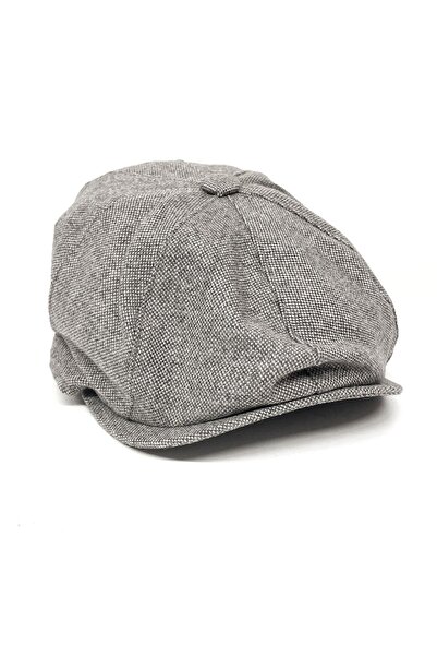 La Pescara قبعة صوف رمادية للرجال Kst65