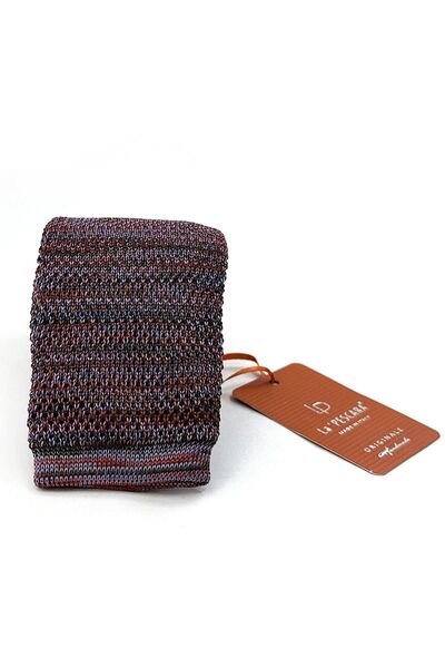 La Pescara Cravată tricotată topită albastru - portocaliu ÖR8368