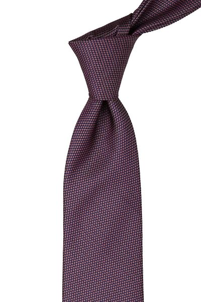 Kravatkolik Men's Gray - Navy Blue Dot Pattern Classic Necktie with Handkerchief Kk10354