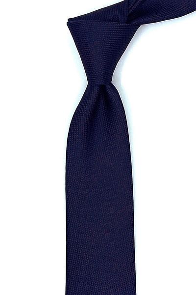 Kravatkolik Navy Blue Dot Pattern Thin Tie Sk7619