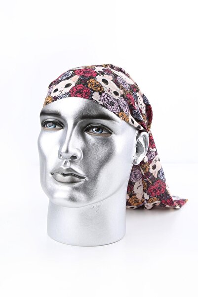 La Pescara Cat At Flower Multicolored Bandana Bnd61